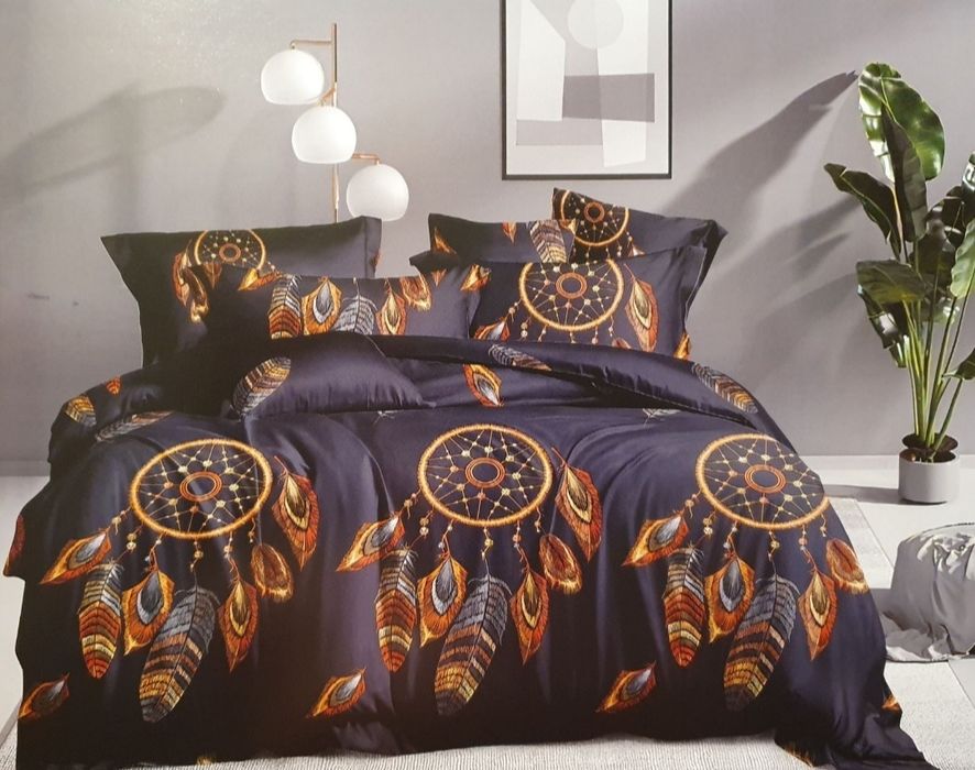 Komplet Pościeli Łapacz Snów Granatowy 160x200