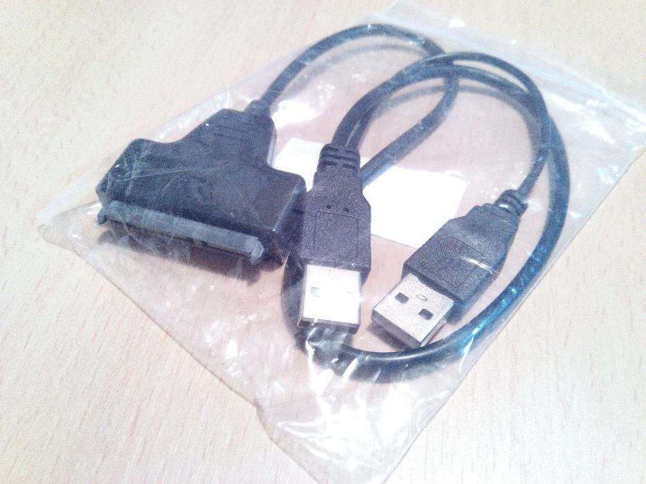 cabo usb para discos sata - transforma HDD internos em HDD portáteis