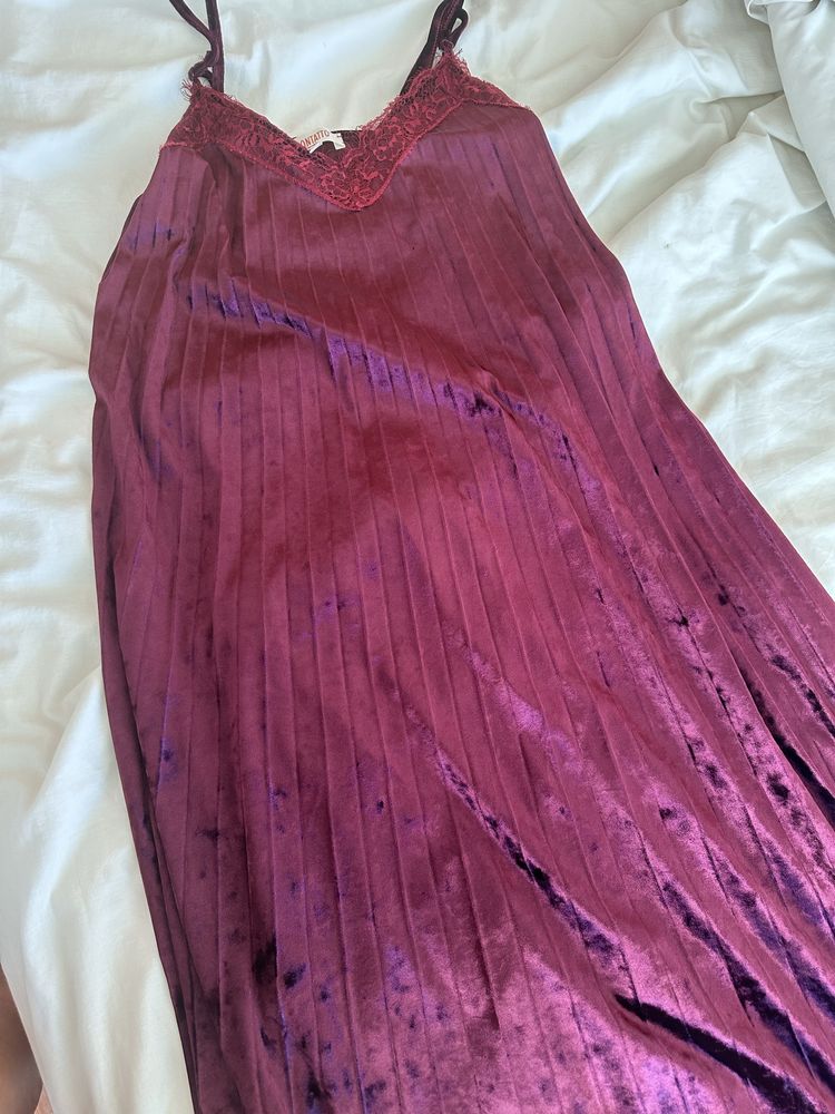 Vestido veludo comprido