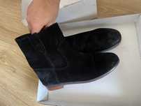 Buty zamsz, podeszwa skóra szyte 38 By o la la…!