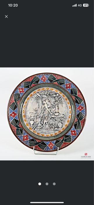 Prato de porcelana Francesa