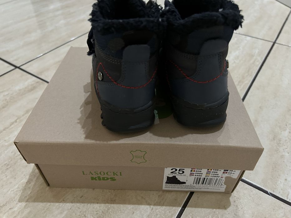Buty zimowe lasocki ocieplane rozm.25