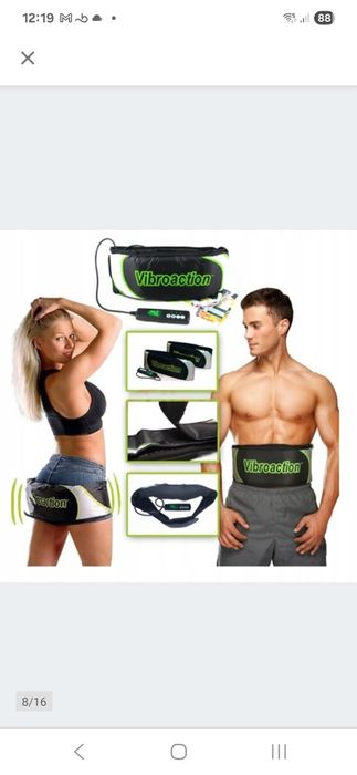 Pas VIBROACTION masażerwibrujący odchudzający
