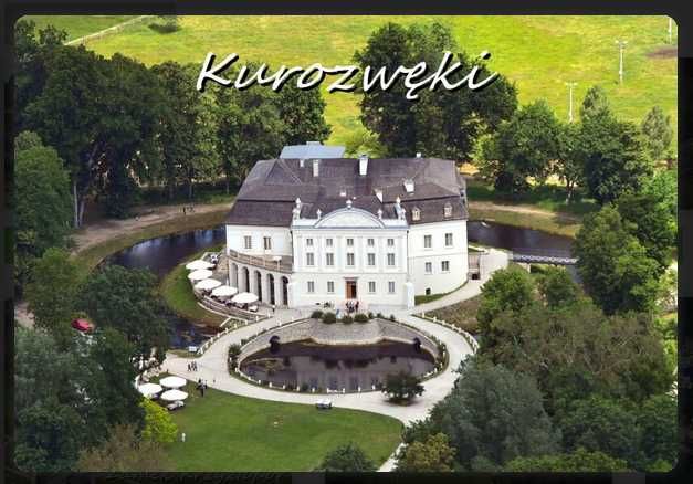 Kurozwęki pałac magnes na lodówkę 9 x 6 cm