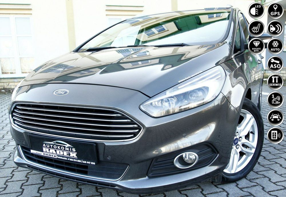 Ford S-Max 1.5 ST-LINE 160KM/Navi/6 Biegów/ AsystentPasa/LED/PDC/ Serwis/GWARANT