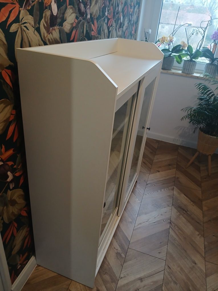 Witryna HAUGA biała IKEA stan dobry