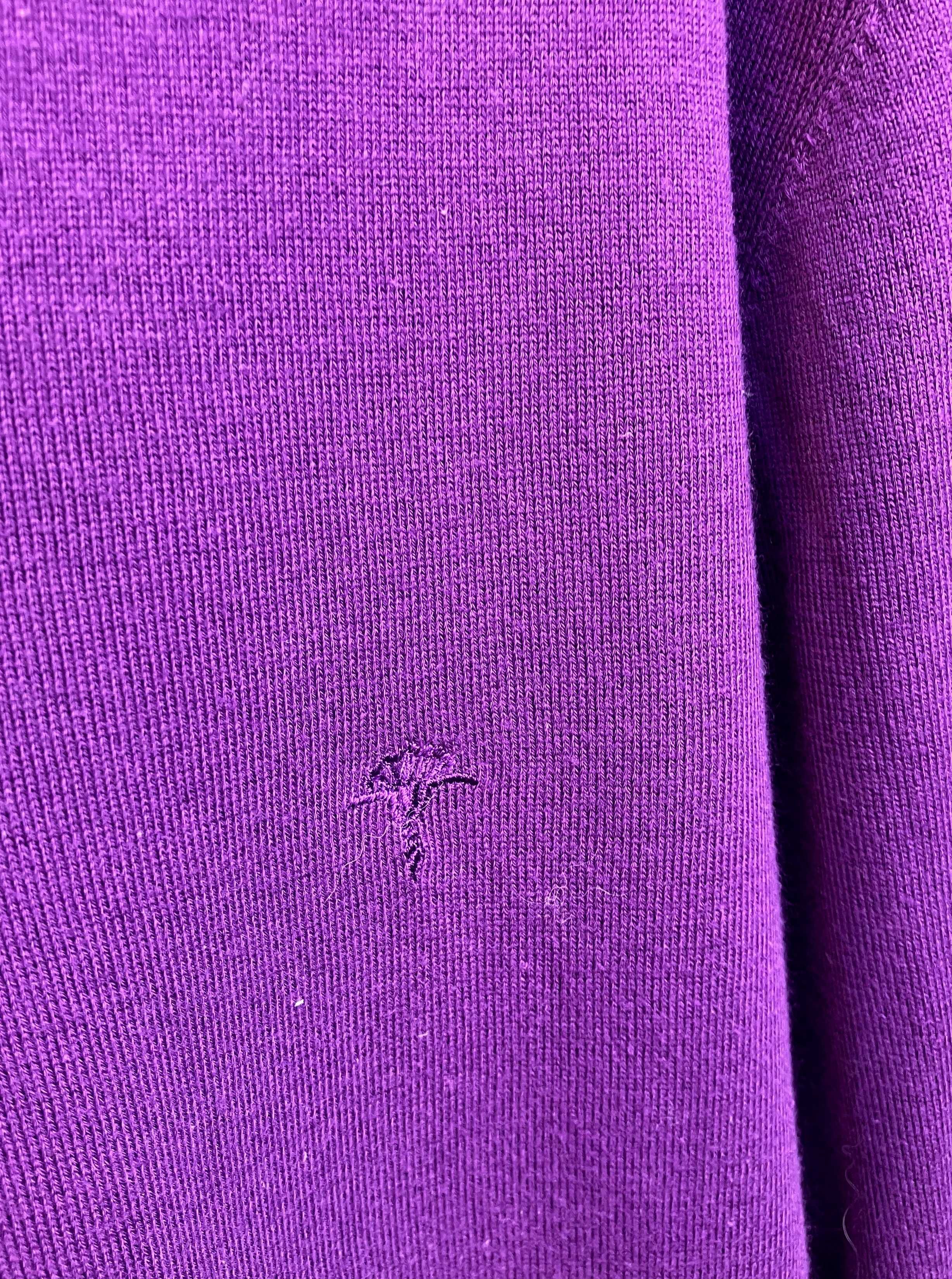 Joop! fioletowy sweter męski XL dekolt w serek