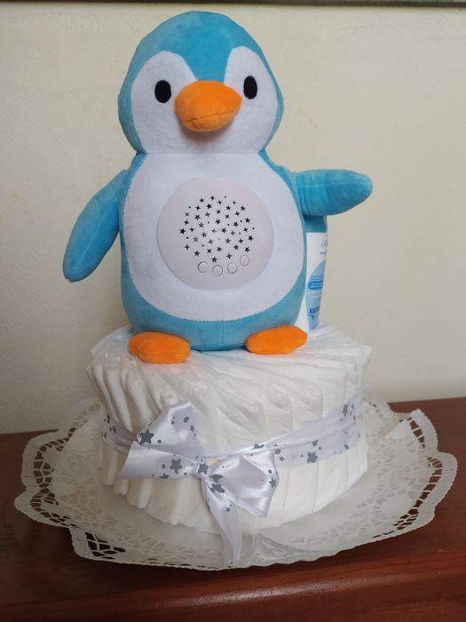 Bolo de fraldas presente bebé recém-nascido
