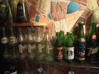 Vinte garrafas vidro
