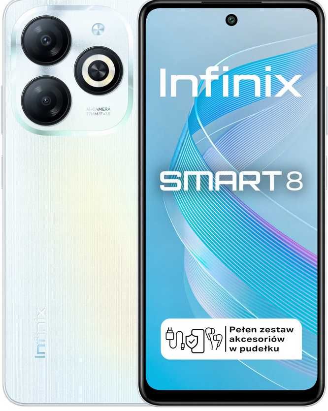 Smartfon Infinix Smart 8 3/64GB 6,6" 90Hz 13Mpix Galaxy White Biały