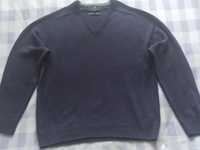 Męski sweter 100% wełna regular fit L