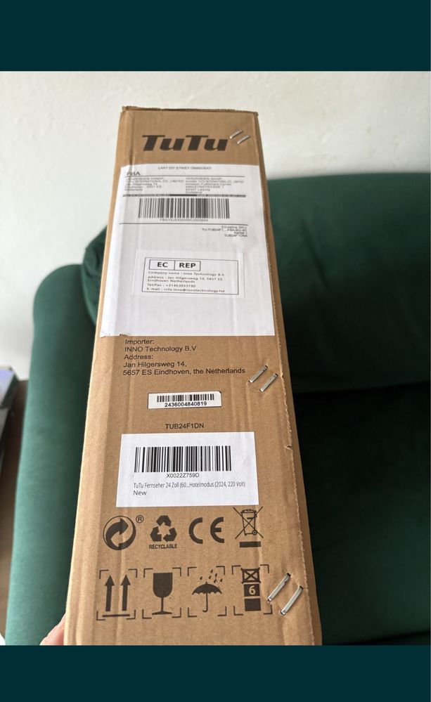 Telewizor TuTu 24 cale, telewizor z płaskim ekranem HD LED 720