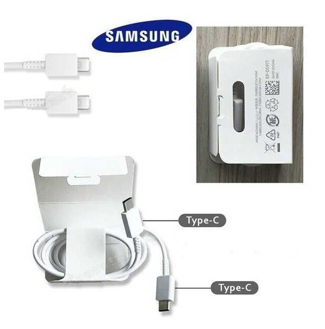 Oryginalny Kabel Samsung 2x USB Typ C 1m biały * Video-Play Wejherowo