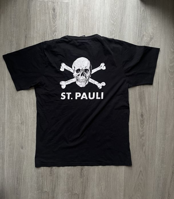 Czarna koszulka piłkarska St pauli