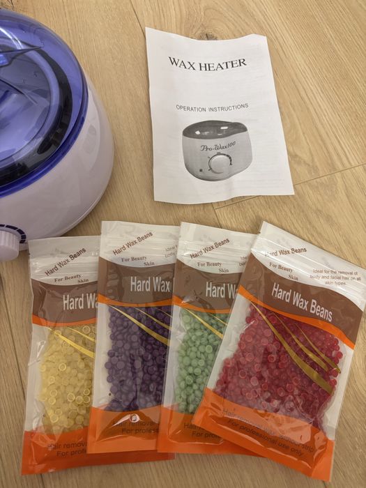 Wax heater - podgrzewacz wosku + wosk + patyczki
