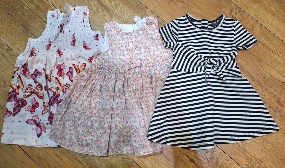 Sukienki letnie dla dziewczynki rozmiar 74