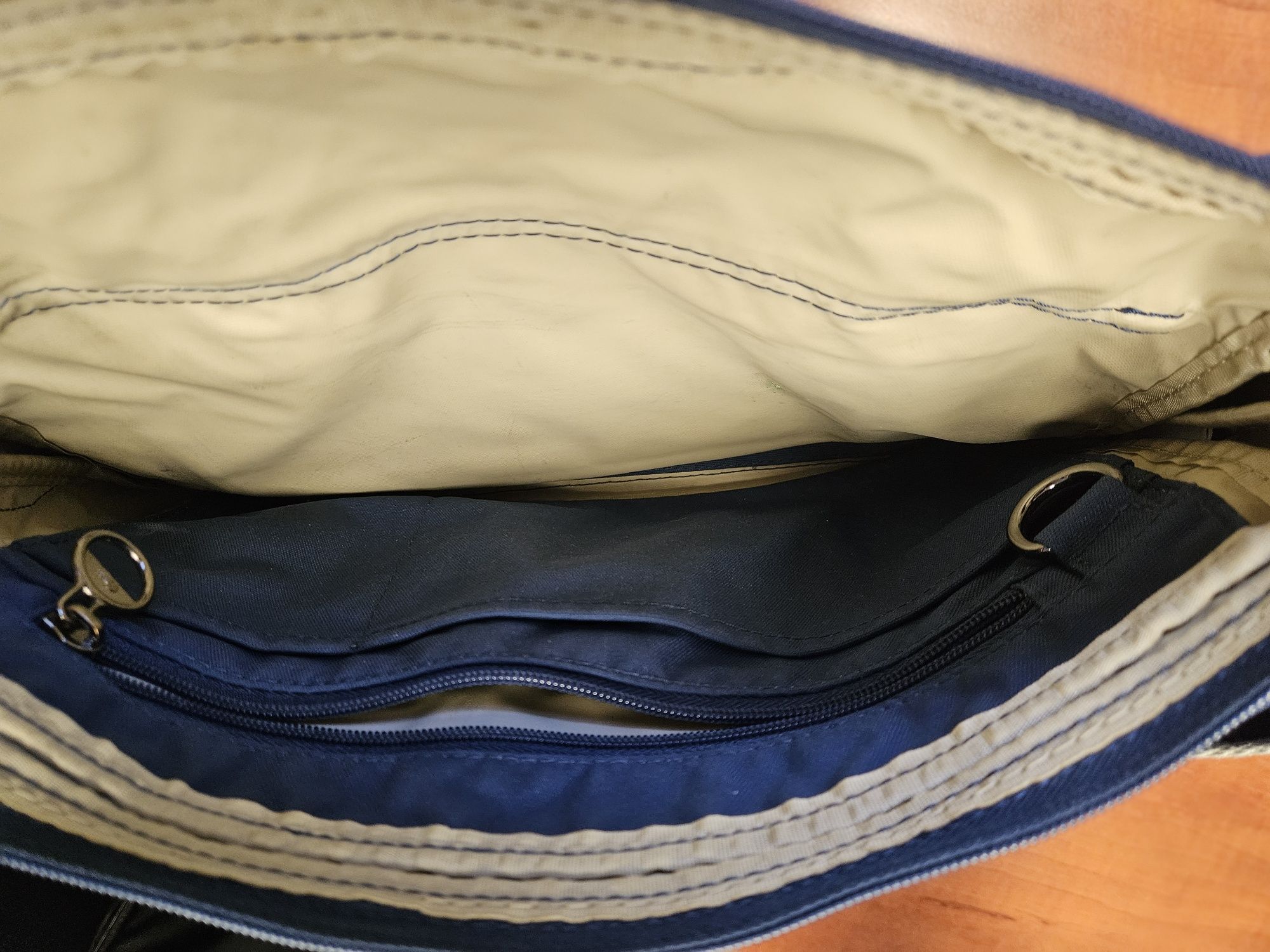 Lacoste granatowa torba