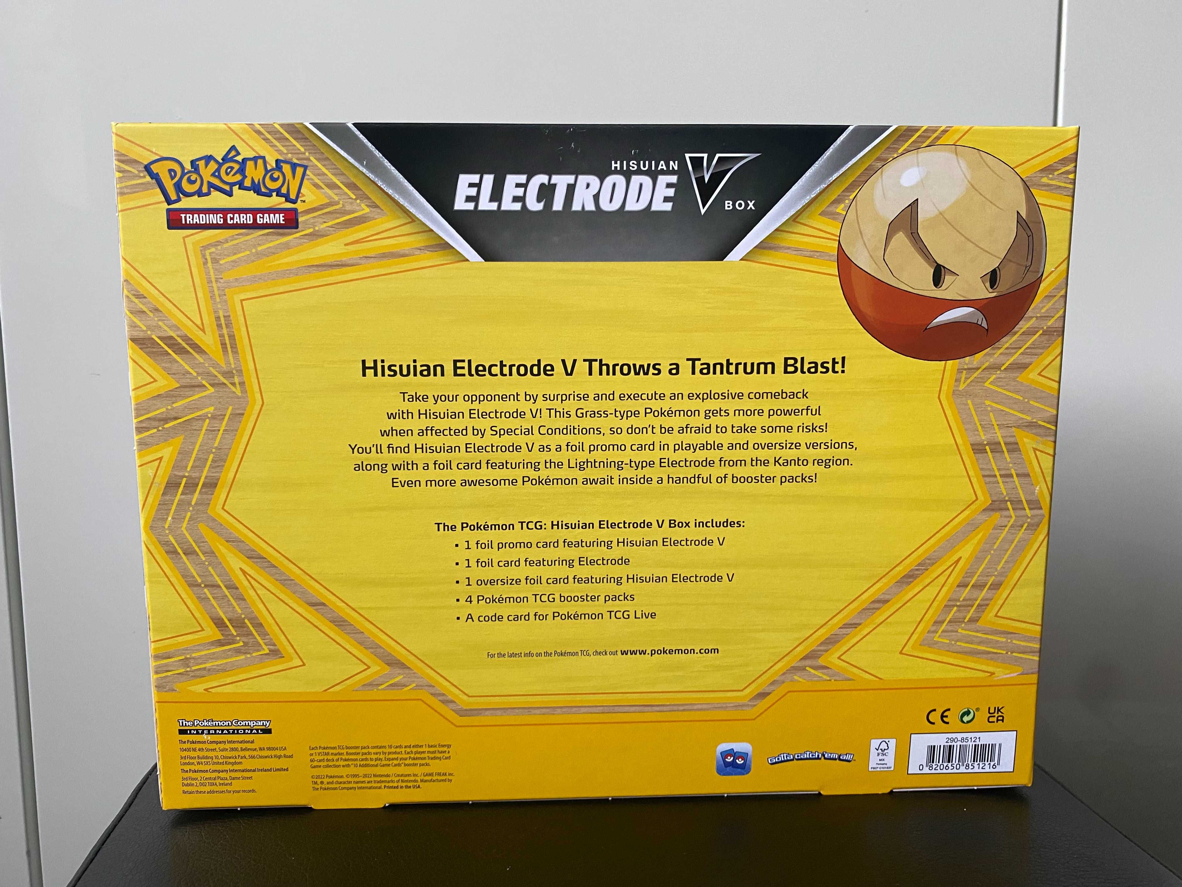 Pokémon TCG: Hisuian Electrode V Box, oryginalny, szybka wysyłka