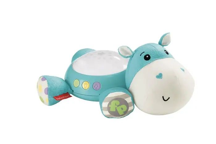 Дитячий нічник-проектор зірочок гіпопотам fisher-price