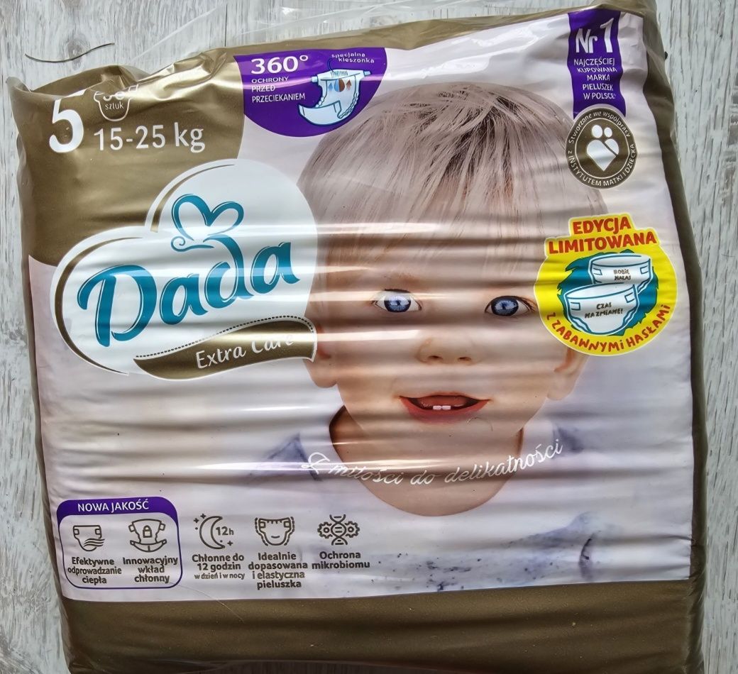 Pieluchy Dada extra care rozm. 5, 116 sztuk (2x36szt + 44szt)