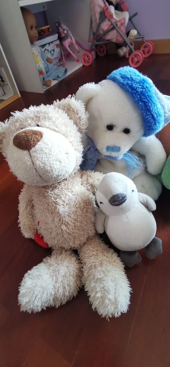 Lote 7 peluches - em bom estado