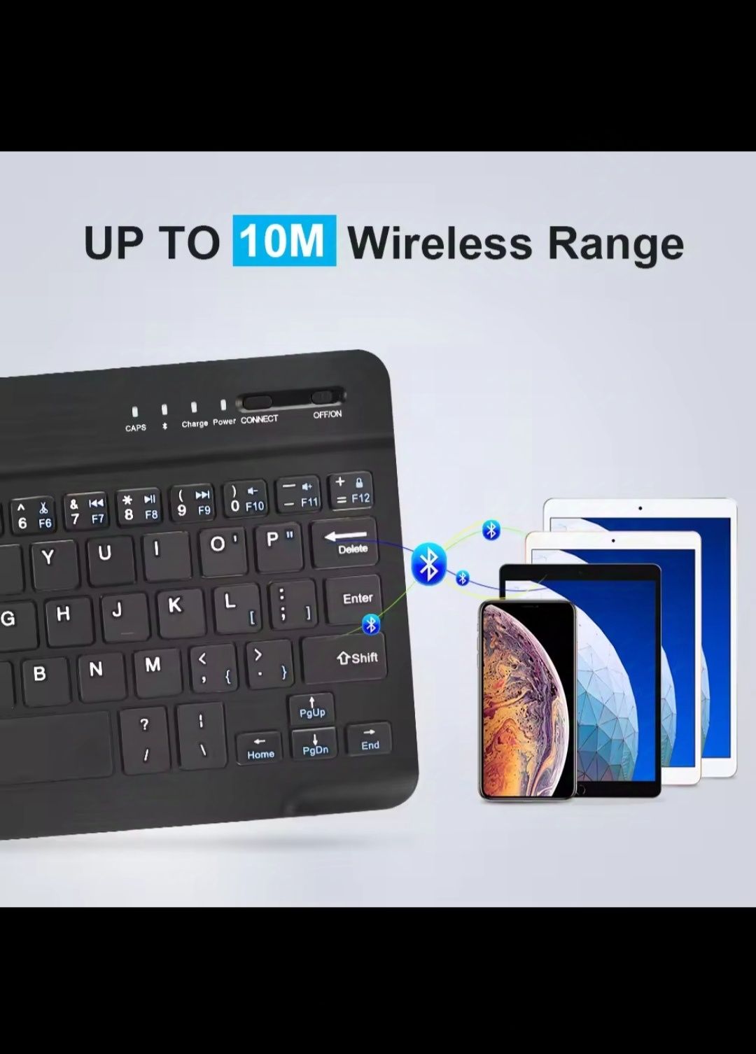 Nowa klawiatura bezprzewodowa Bluetooth BT tablet laptop