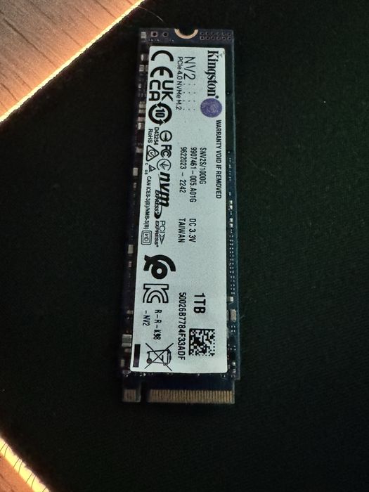 Disco M.2 NVME 1TB kingston