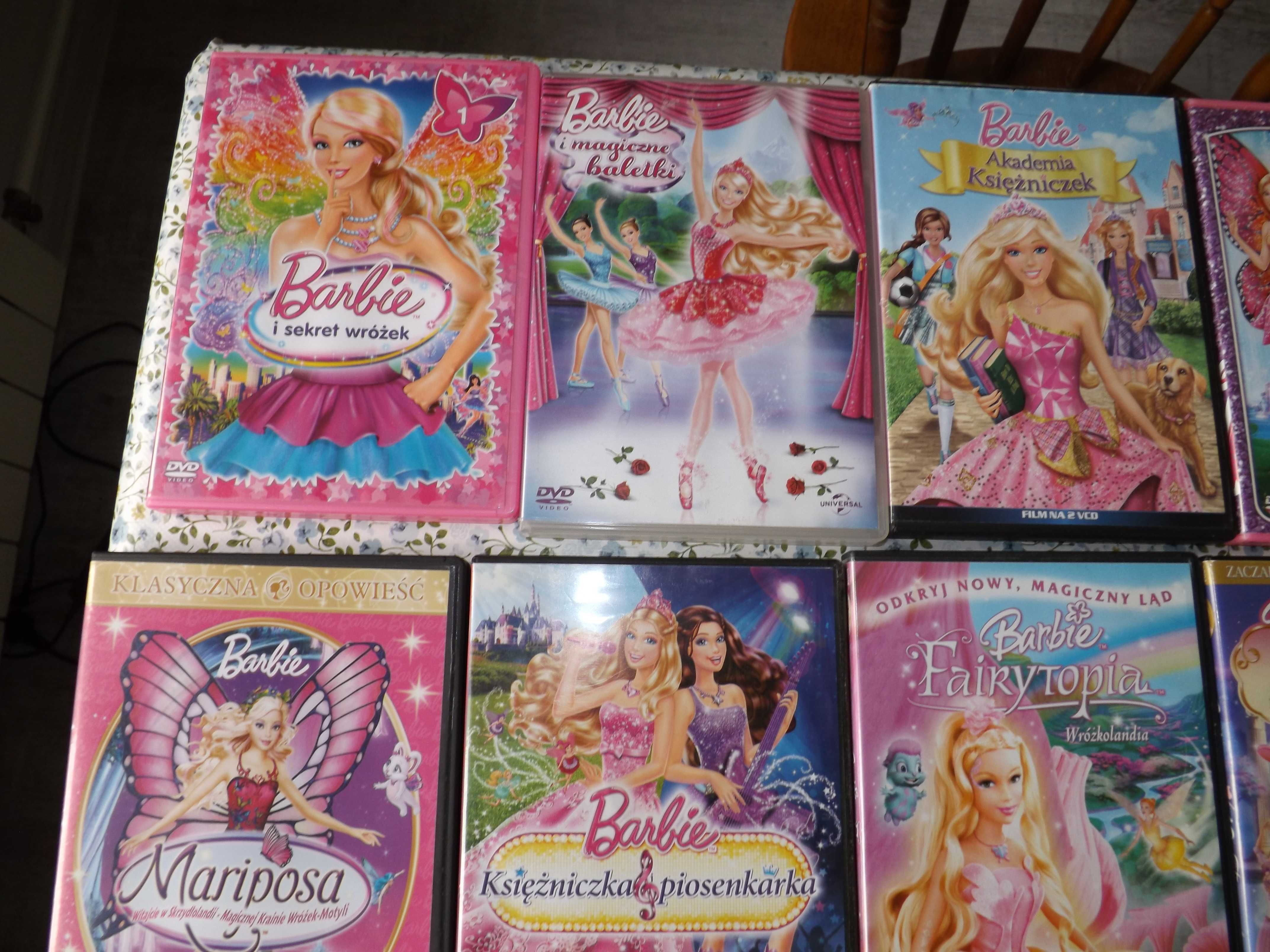 bajka Barbie dvd vcd kolekcja 21 sztuk tanio