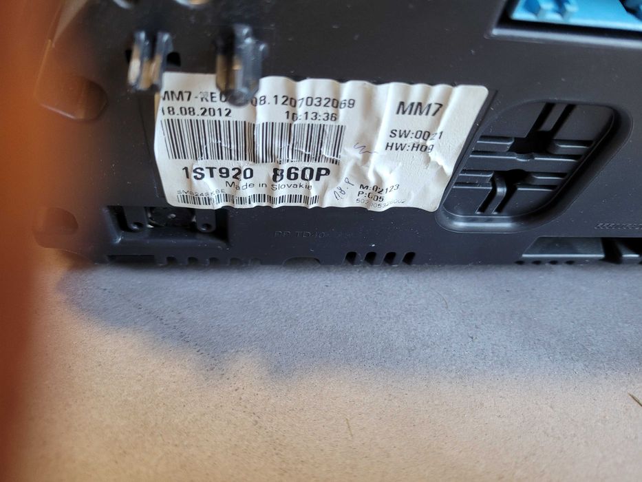 Zestaw startowy Skoda Citigo 1.0 MPI 75 KM  1S0.937.086B 04C.9060.20L