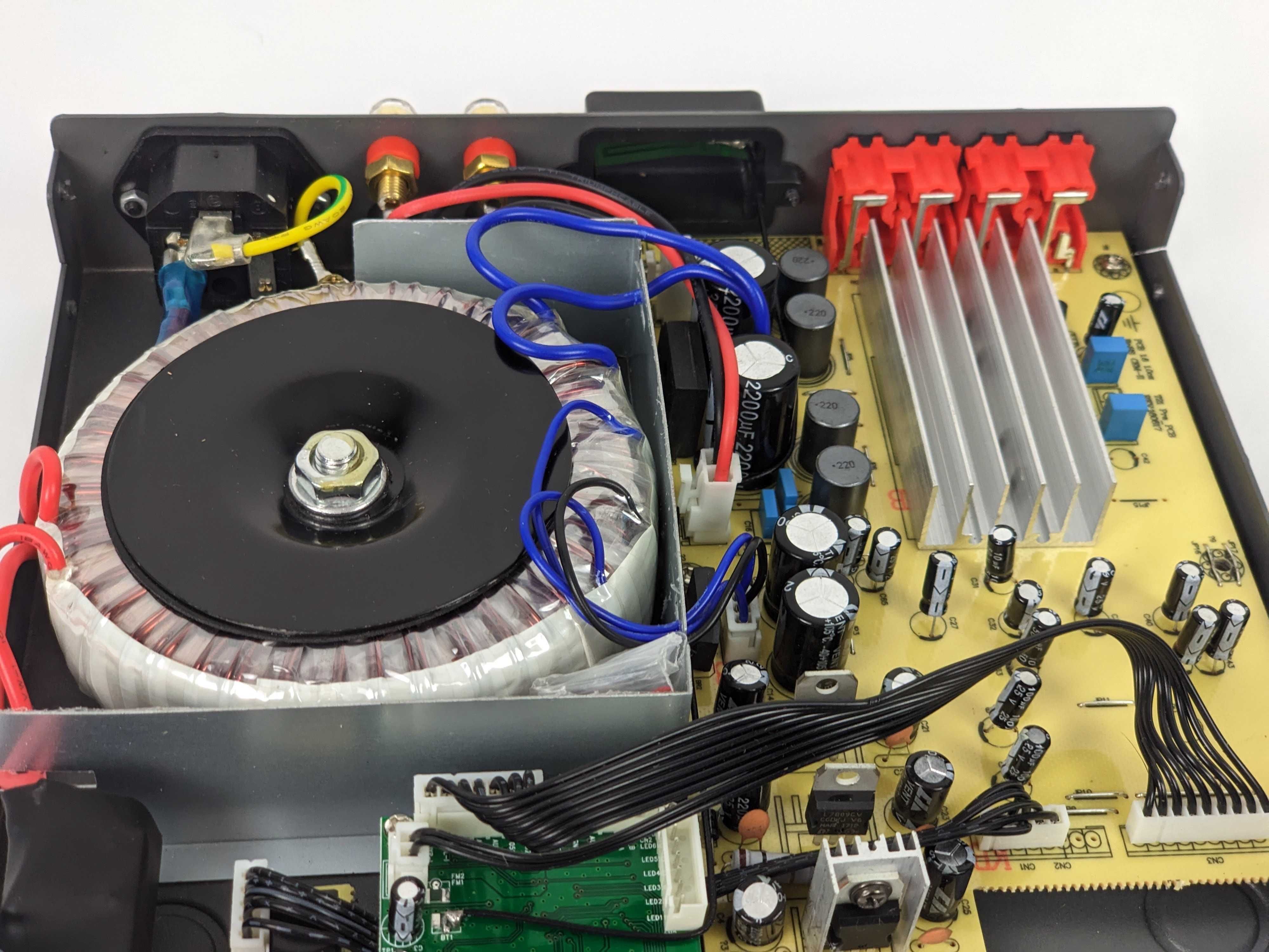 Wzmacniacz cyfrowy audio Hi-Fi 2x50W Bluetooth USB Toroid TDA7492