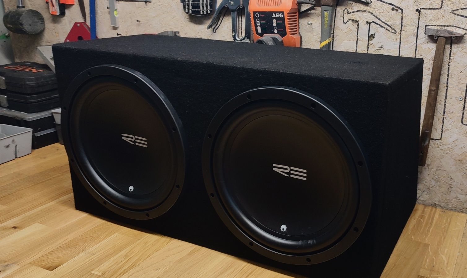 Skrzynia Basowa Re Audio Rex 12 , 2x12" 2x4ohm , 400w rms  hi end