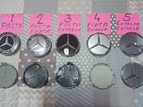 Centros de jantes 75mm Mercedes(4 PEÇAS)