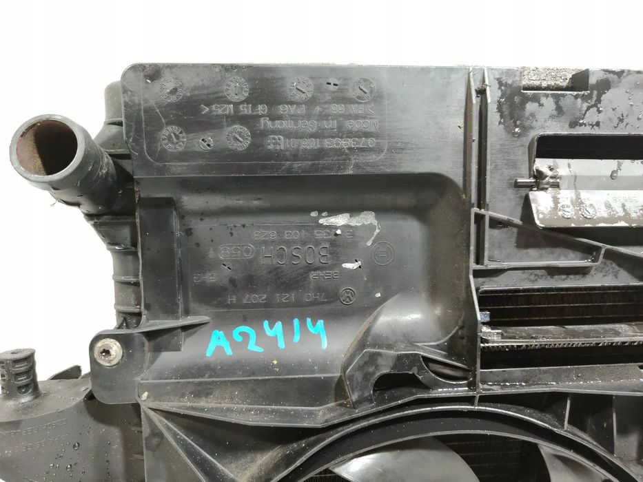 vw t5 wentylator chłodnicy podwójny 7h0121207h oryg sprawny !!!