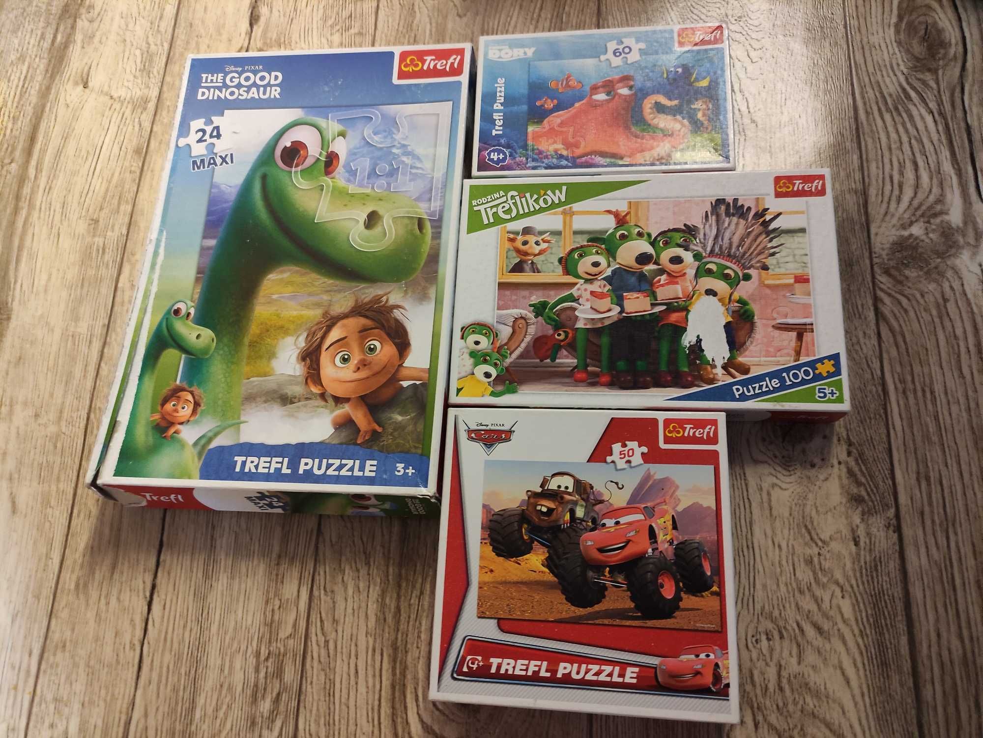 Puzzle Trefl Auta Auto Cars Disney Dinozaur Trefliki