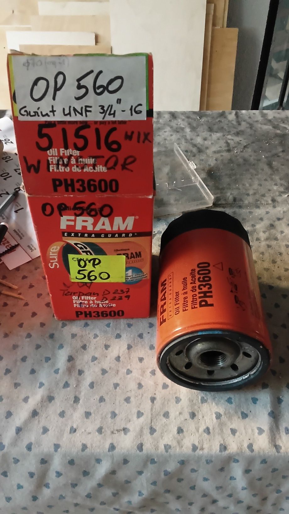 filtr oleju OP560
