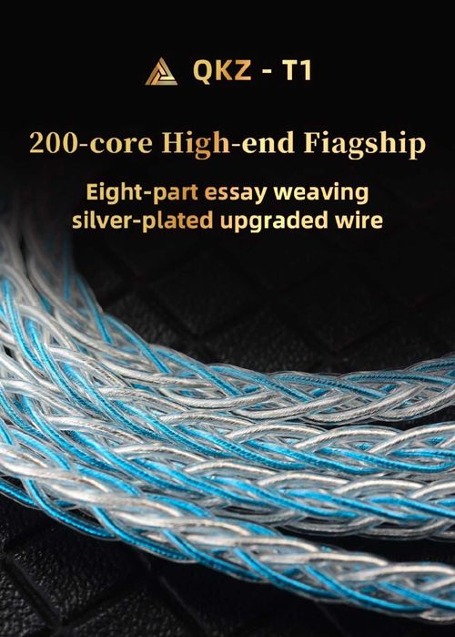 Kabel QKZ T1 8 żyłowy, QDC, 3.5mm Blue/Gold/Brown