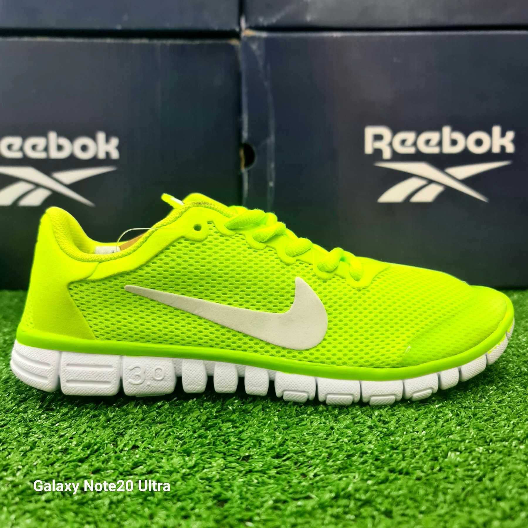 Женские беговые кроссовки nike free 3.0 салатовые 486988-521 39р