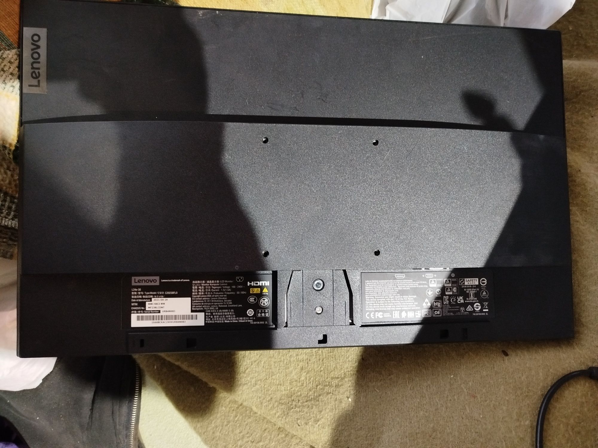 Монітор Lenovo на запчастини
