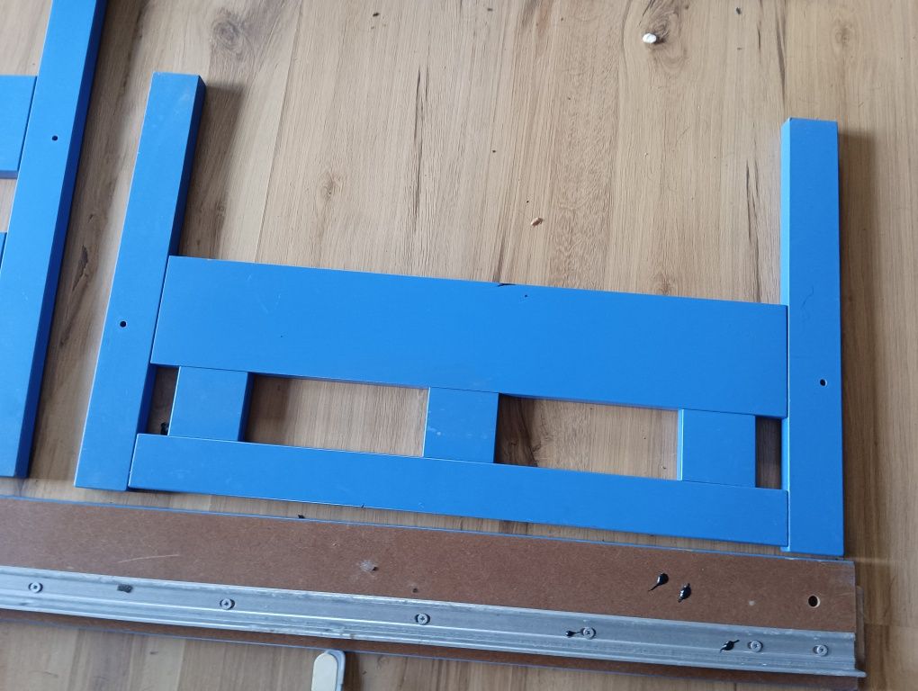 Łóżko dziecięce IKEA Kritter 160x70cm niebieskie