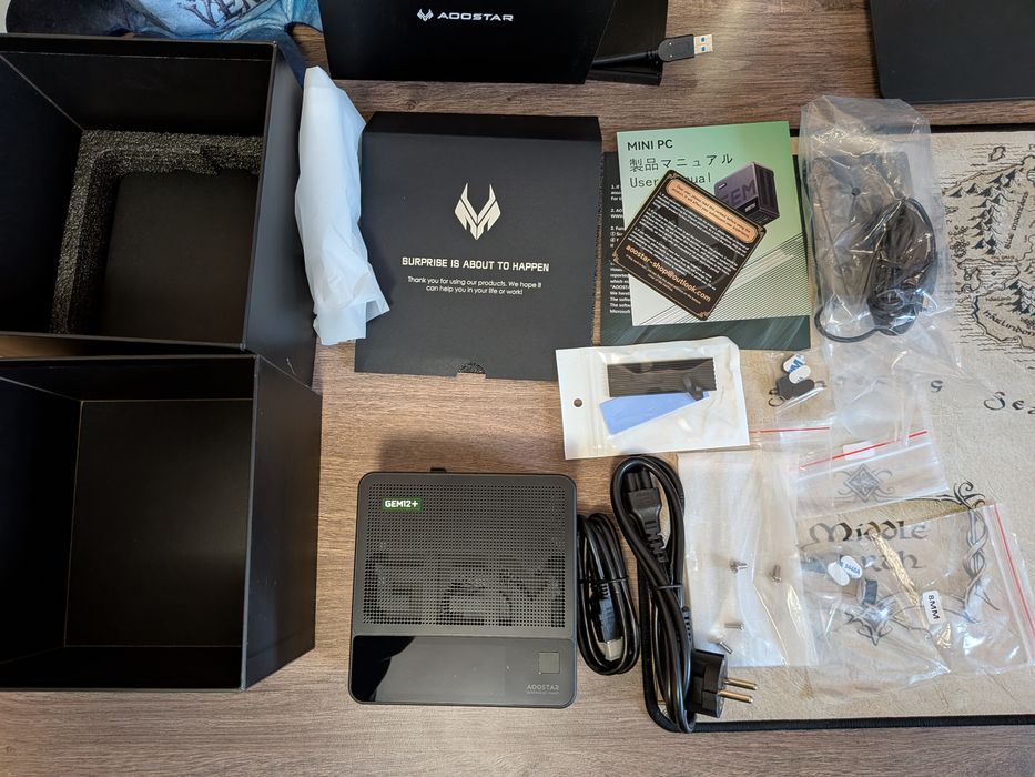 GEM12 + PRO Ryzen 7 PRO 8845HS Mini PC міні пк. ОЗУ 32gb. SSD 2tb
