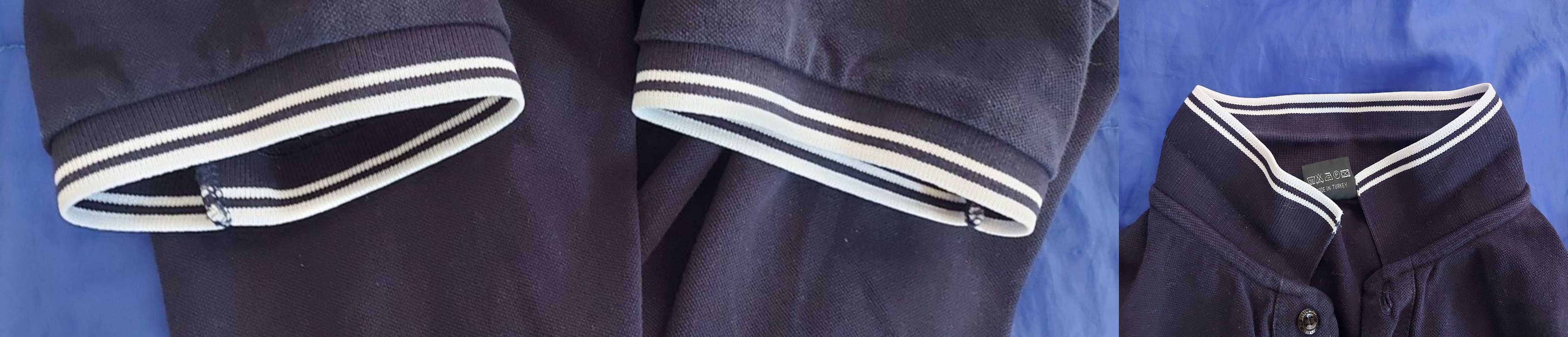 Stone Island 5815 koszulka polo męska granatowa bawełniana rozmiar L