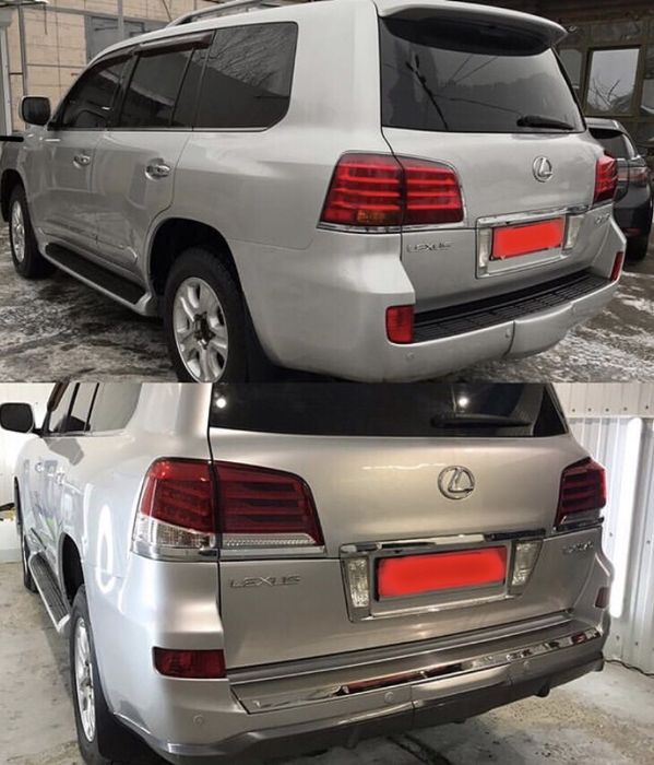 Рестайлинг обвес для Lexus LX570 с 2007 в 2012+ F-Sport бампер, фары