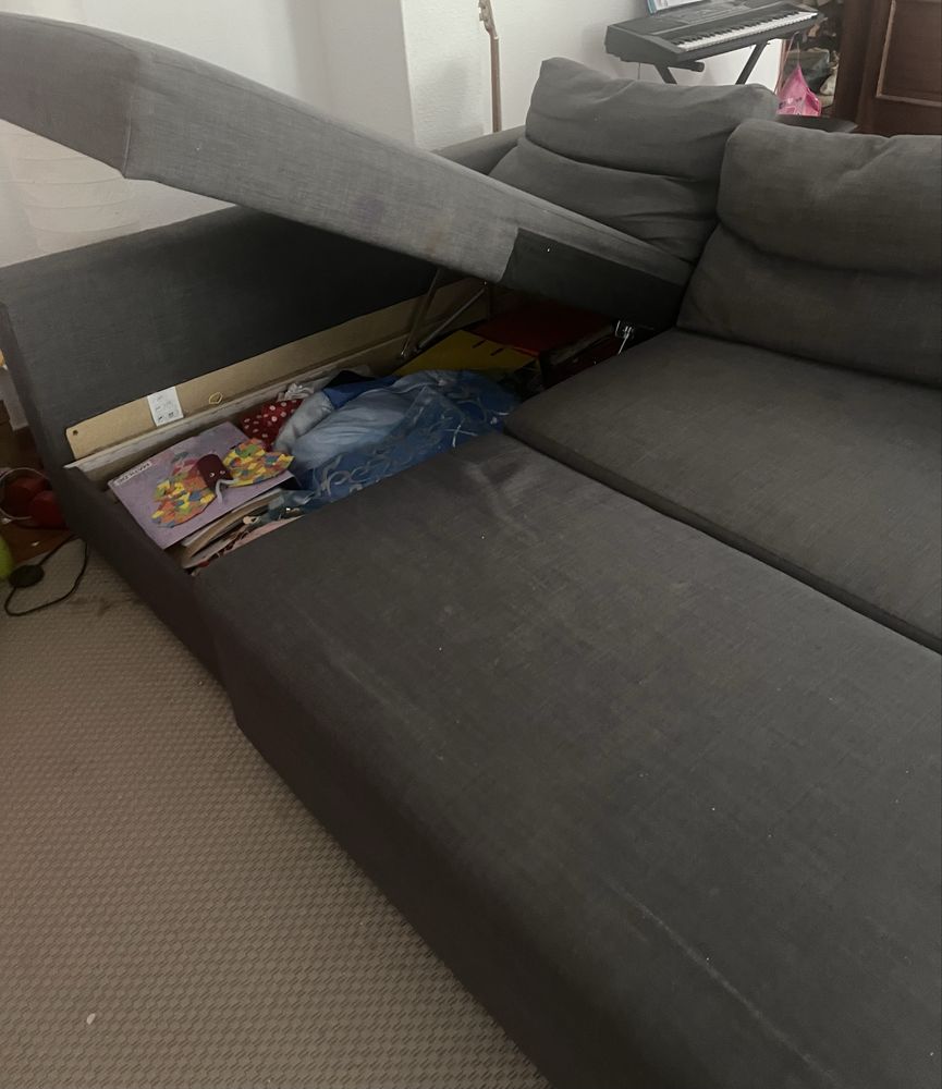 Sofá 3 lugares c/chaise longue