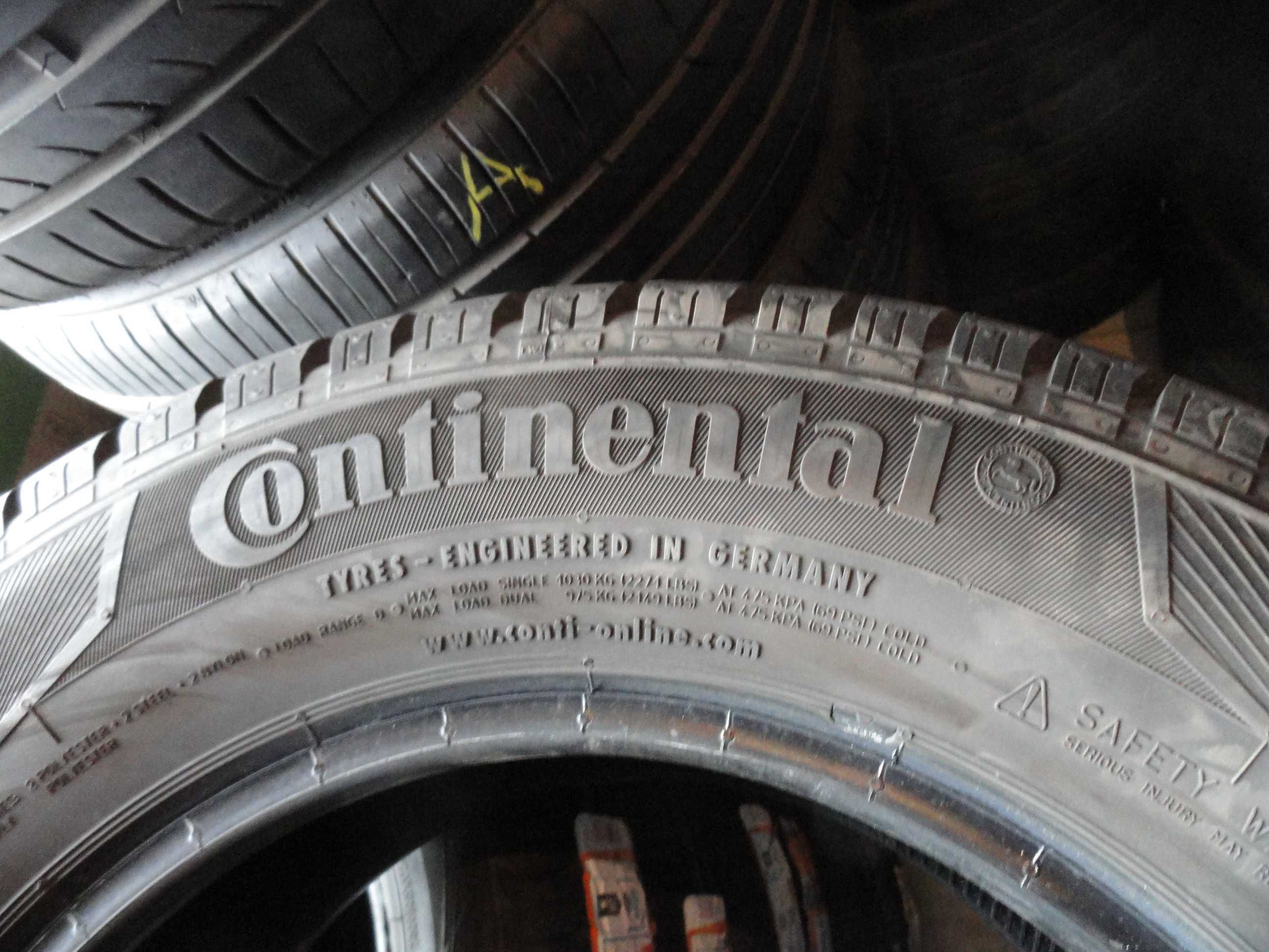 215/70R15C Continental Komplet 4 sztuki LATO 2020 rok