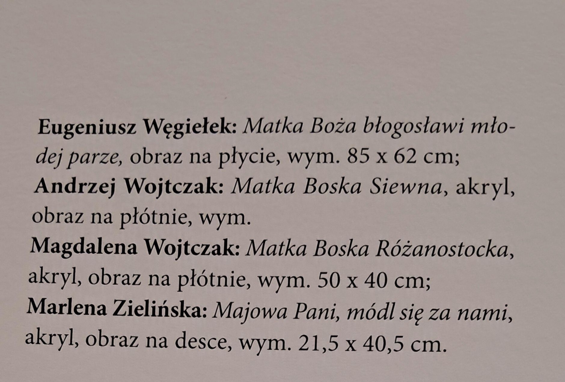 Obraz ludowy Matka Boska