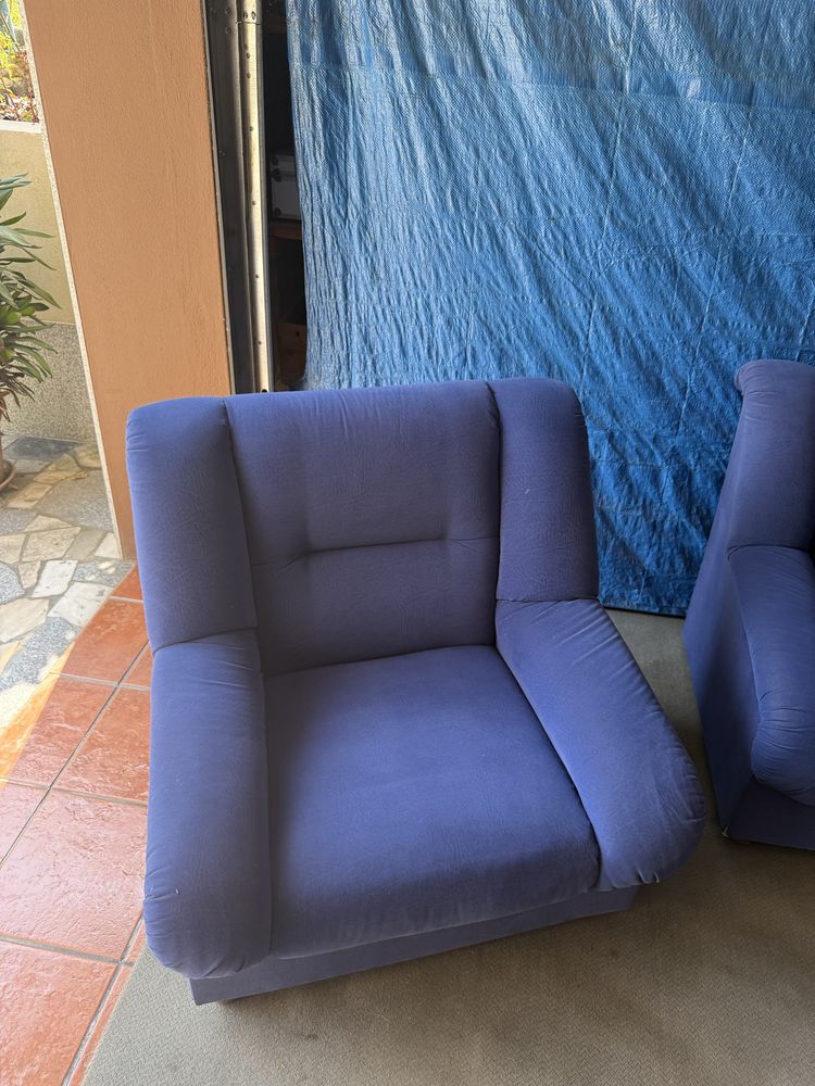 Poltronas / Sofás azuis