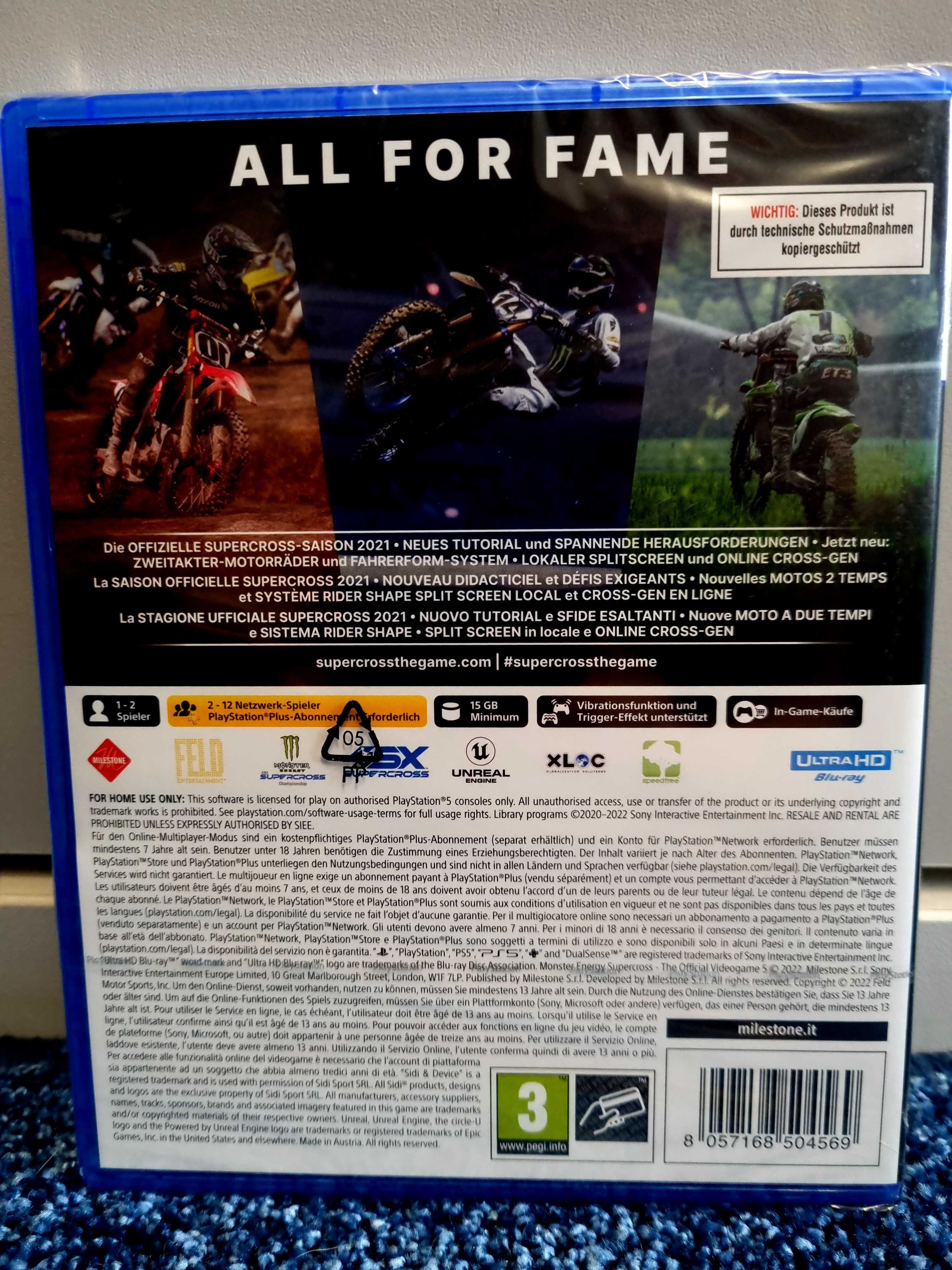 Monster Energy Supercross 5 - PS5 Nowa w folii