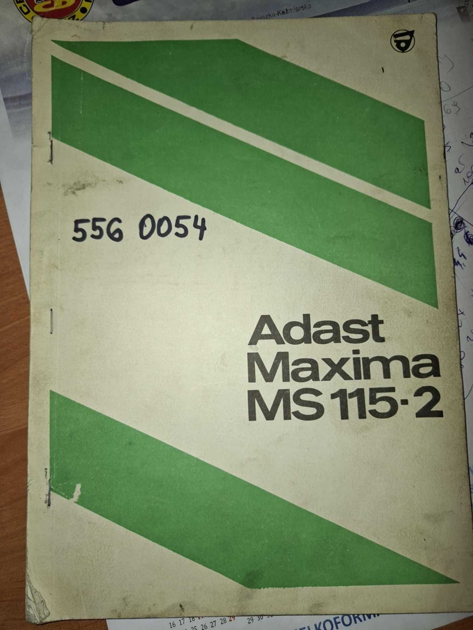 instrukcje krajarki Adast Maxima 80 /115