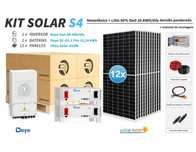 Kit de lítio Deye S4 30 kwh por dia com bateria de 10,24 kwh 90% DOD