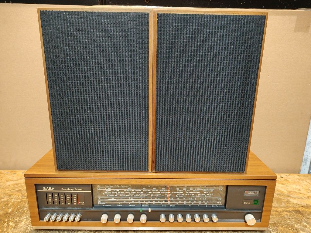 Radio Saba Merssburg Stereo F + głośniki Neuco LB 30, Made in Germany
